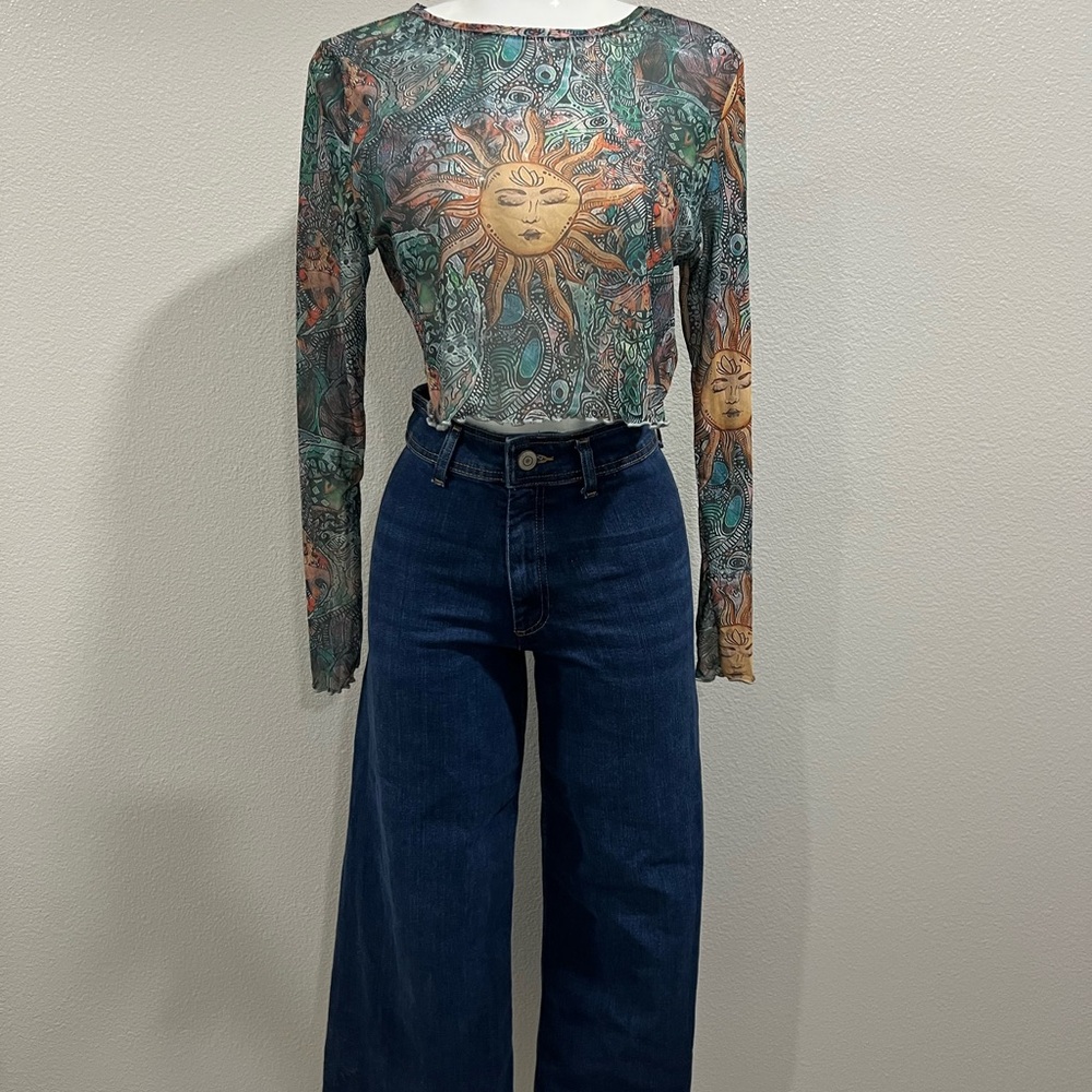 Sun and Moon Long Sleeve Top
